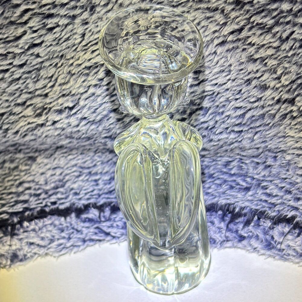 Centurion Collection 5.5" Heavyweight Clear Glass Angel Wings & Halo Paperweight - Picture 2 of 8